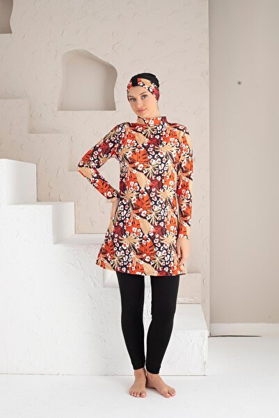 DONEX 1237 Μαγιό Hijab Lycra με πλήρη επένδυση