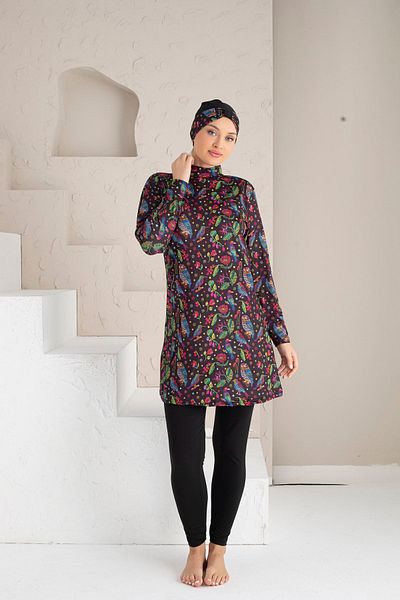 DONEX 1221 Πλήρως καλυμμένο μαγιό Lycra Hijab