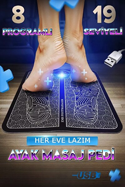 xolo Ayak Masaj Yastığı Titreşimli Ems Tens Masaj Aleti Fizik Kuvvet Güçlendi...