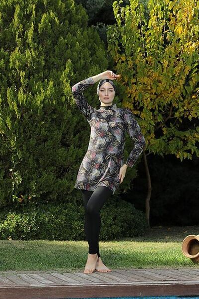 DONEX Μοντέλο 1229 - Πλήρως κλειστό και μαξιλαράκι Lycra Hijab μαγιό