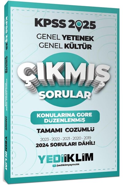 Yediiklim Yayınları 2025 KPSS Genel Yetenek Genel Kültür Konularına Göre Düze...