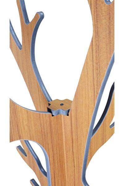 RealWood Ahşap Ayaklı Portatif Askılık, Elbise Askılığı, Anahtarlık, Portmanto Askılık Teak