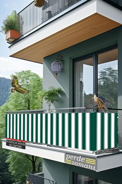 ViVeri Balkon Demiri Perdesi Korkuluk Perdesi  Her Ölçüde Boy X En Dikmeli Ba...