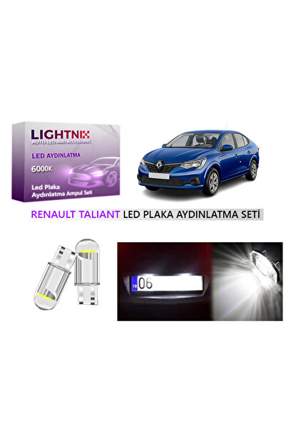 LIGHTNIX Renault Taliant T10 W5W LED Plaka Lambası Ampulü - Yüksek Parlaklık ...