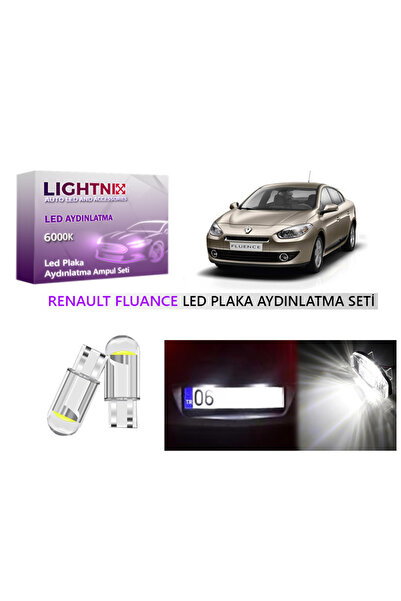 LIGHTNIX Renault Fluence T10 W5W LED Plaka Lambası Ampulü - Yüksek Parlaklık ...