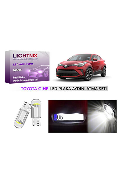 LIGHTNIX Toyota C-Hr T10 W5W LED Plaka Lambası Ampulü - Yüksek Parlaklık ve D...