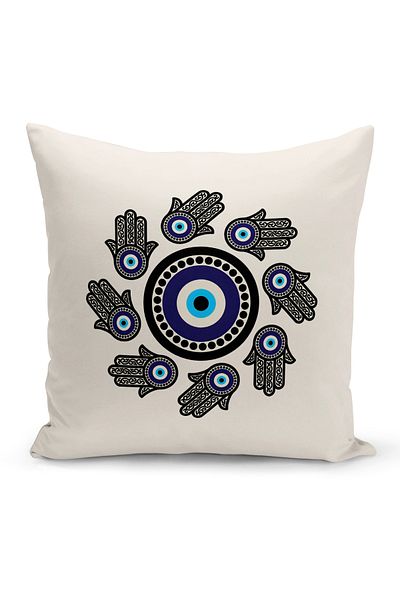 Bertille Home Κάλυμμα μαξιλαριού Evil Eye (Κάλυμμα μαξιλαριού για το κακό μάτι)
