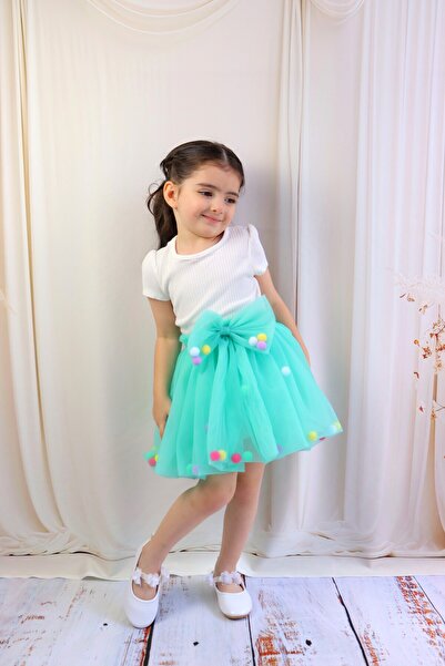 GÜL Baby Спідниця-пачка для дівчинки - з помпонами та прямим кроєм