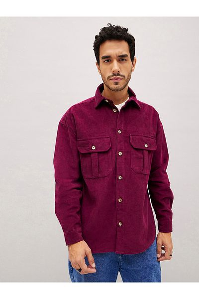 Mascln Sassafras By Styli Corduroy Oversized Shacket