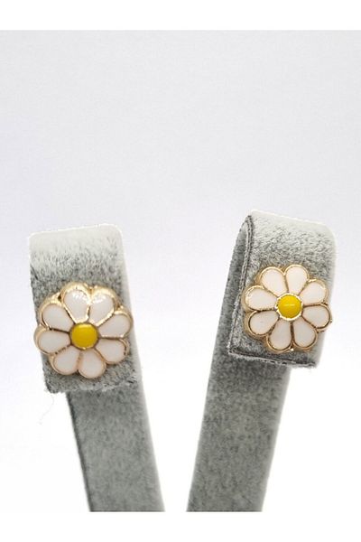 JEWELRY Gold Colored Daisy Earrings - Women and Children