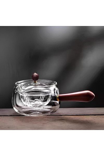 Perotti Magia Magic Borosilicate Herbal Tea Pot with Rotary 500 ml Transparent 16044