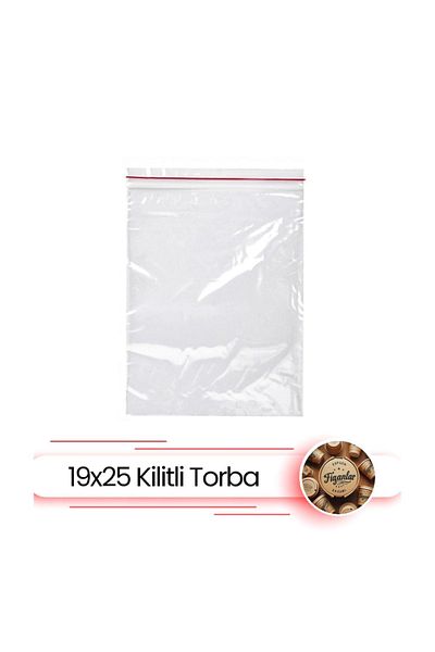 FİGANLAR Thick Ziplock Bag 19x25 Cm 100 Pieces Ziplock Refrigerator Bag Transparent Ziplock Bag Ziplock Storage