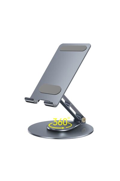 Apera NR2 Masaüstü Telefon Tutucu Döner Alüminyum Paslanmaz Çelik Katlanabili...