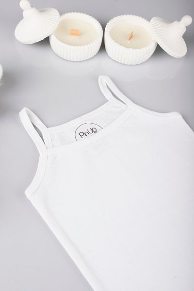 PİNUPTEX Set of 3 100% Cotton Rope Strap Children's Undershirt