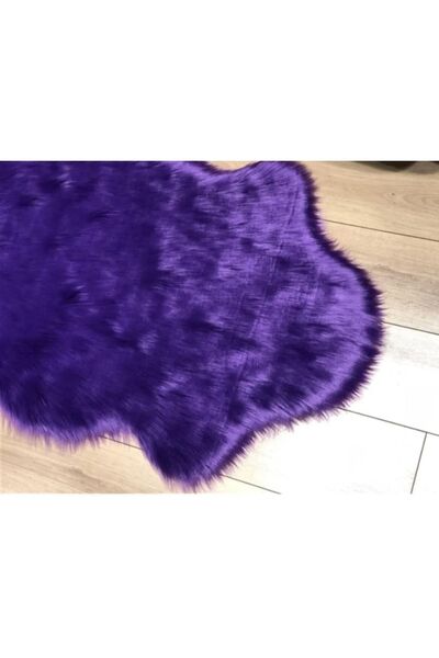 Homeax Kuzu Post Mor Üst Kalite Tüy Dökmez Yıkanabilir Yumuşak Dokulu Peluş Halı
