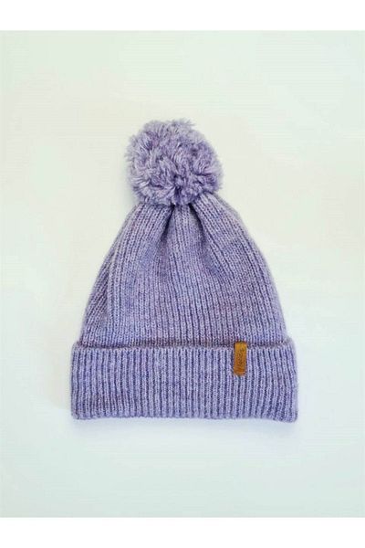 Retrobird Pompom Unisex Beret Women's Lilac