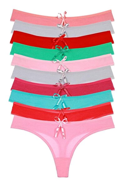 Nicoletta Chiloți de damă Mixcolor, cutie de 10 bambus