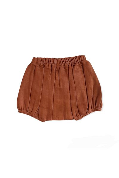 Alpar Tekstil Tan Colored Muslin Baby and Kids Shorts - Elastic