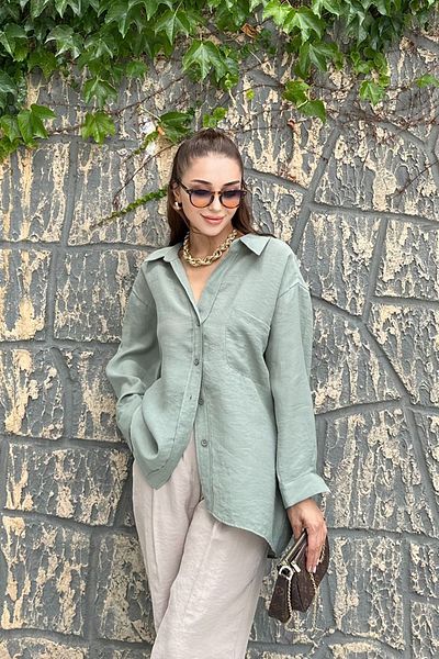 Durmaz New Season Casual Oversize Women's Shirt