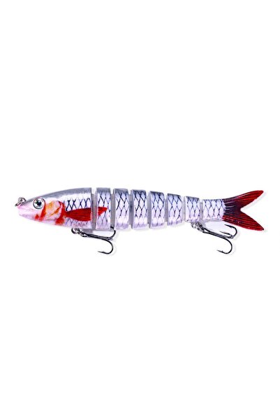 NELİEL 19gr 13,5cm 8 Eklemli 3d Görünümlü Rapala Sahte Balık,maket Balık, Suni Yem ,yapay Balık