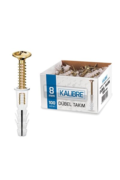 MADE Kalibre Dübel Takımı 8 Mm 100 Adet