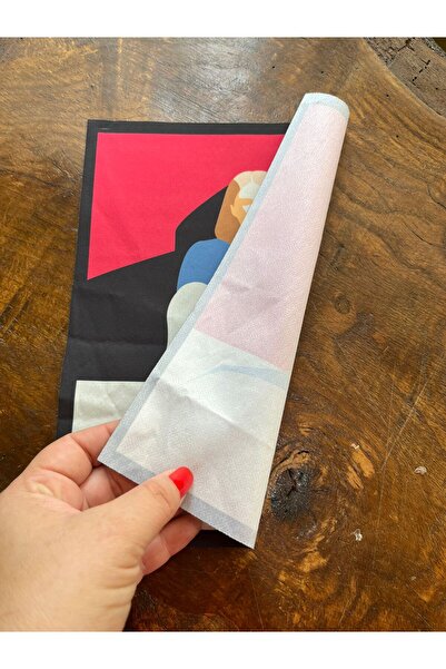 Gönülden Tasarım Crveno zasjenjena ženska šivaća aplikacija - 24x20 cm