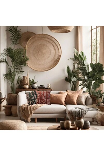 lubimi home Bohemian Throw Pillow - Ethnic Pattern Embroidered