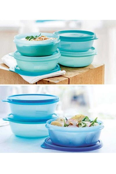 Tupperware Three Sugar Pads and Candy Containers