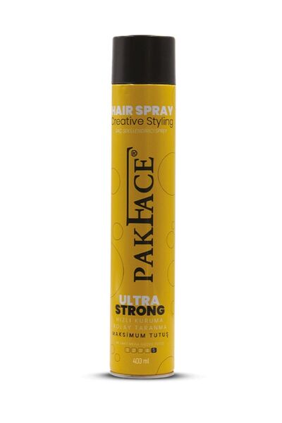 Pakface Ultra Saç Spreyi 400 ml PAKFACE SPREY SARI