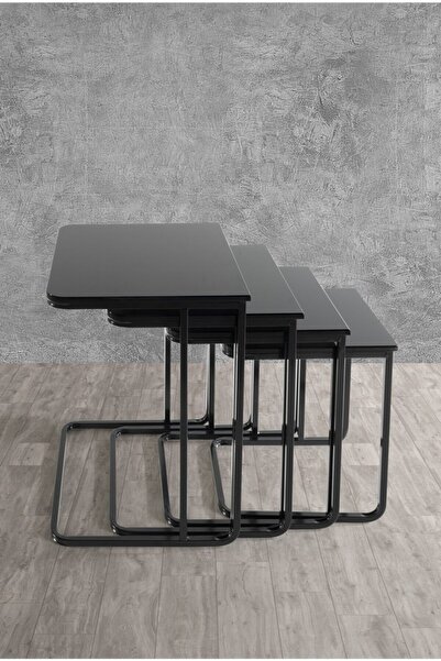 Veys Sehpa Statik Vegas Zigon Sehpa - - Siyah