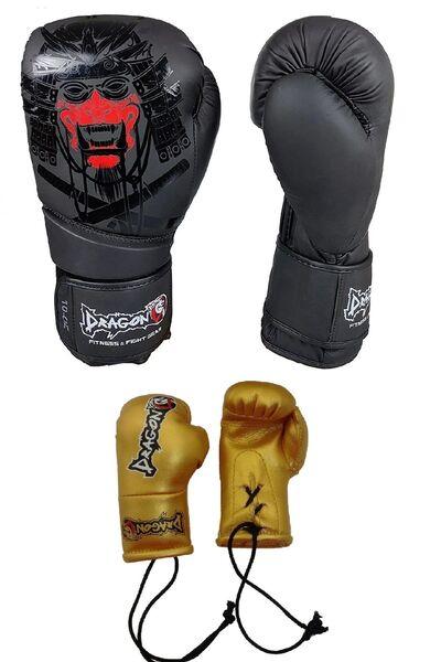 Dragondo Yakuza Boks Kıck Boks MuayThai Eldiveni Ve Maskot Anahtarlık Eldiven