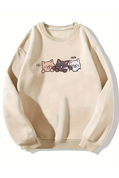 FULL TOLERANCE Hanorac drăguț cu mânecă lungă, confortabil, pentru femei, cu ...