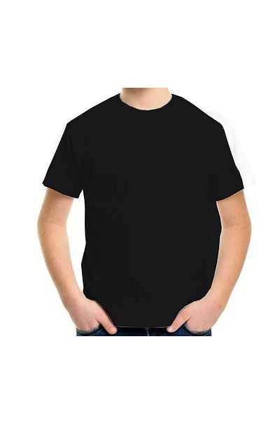 Exve Exclusive Παιδικό μπλουζάκι με λαιμόκοψη μαύρο Basic