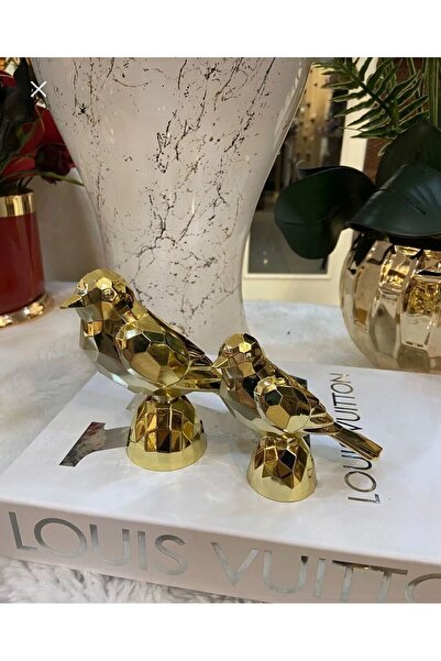 Kardelen Kristal İkili Gold Kuş