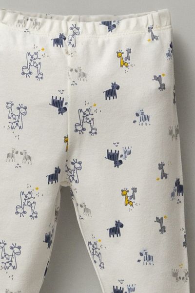 Mother Love 100% Organic Cotton Baby Bottom Pajamas - with Socks