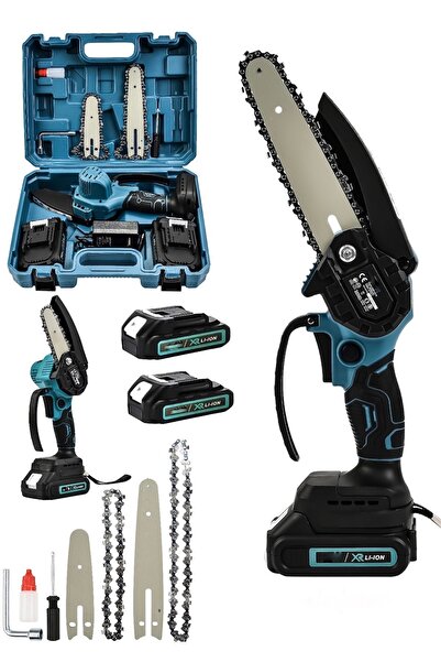 SCHUTZENGER 598vf Bakır Çift Pala Çift Batarya Şarjlı Ağaç Kesme Ve Dal Budam...