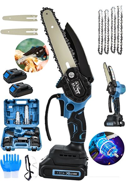 SCHUTZENGER Odun Dal Budama Şarjlı El Testeresi Çift Pala Çift Batarya Yeni S...