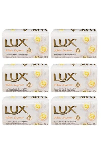 LUX Lux Wrapped Soap 80gr6 pcs - 480grWhite Impress