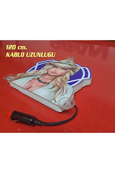 pozantiaksesuardunyasi Scania Kovboy Kız Led Işıklı Pleksi Dekota Cam Önü Tab...