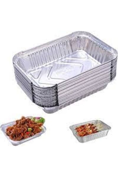 MERT AMBALAJ Alüminyum tepsi küçük boy +kapak (20*30*5) 10 adet