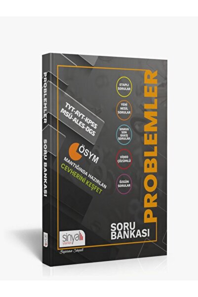 Sinyal Yayınları Sinyal Tyt-ayt-kpss-msü-ales-dgs Yeni Nesil Problemler Soru ...