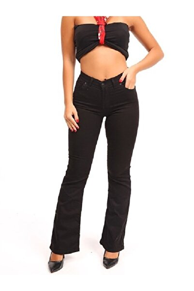 mooishan Черни дамски панталони в испански стил, еластични дамски панталони с...