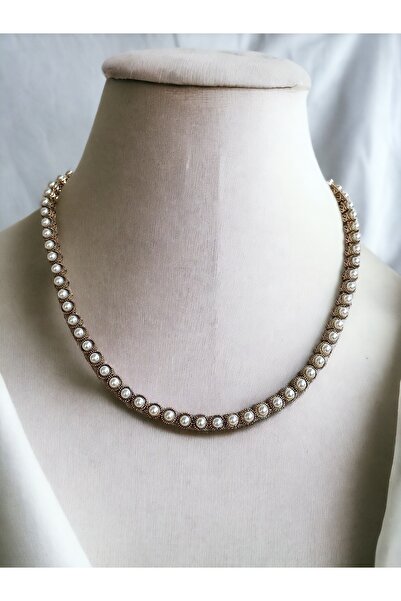 FAYRA ACCESSORIES قلادة لؤلؤة الممر المائي