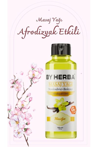 By Herba Etkili Vanilya Aromalı Masaj Yağı