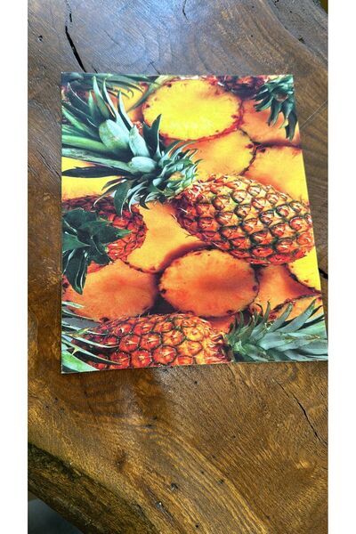 Gönülden Tasarım 23x19 cm Šareni ananas slika za šivenje aplikacije