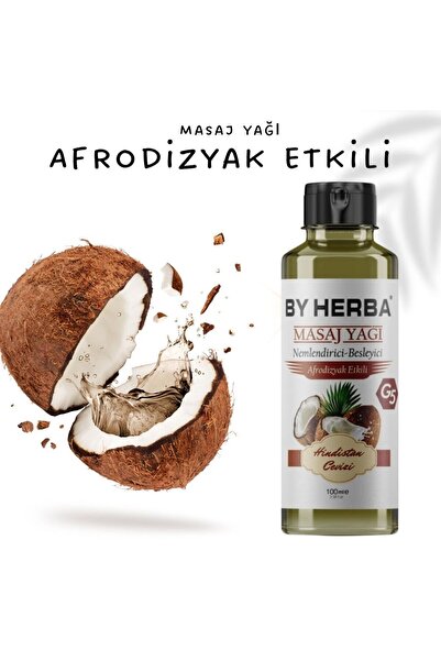 By Herba HİNDİSTAN CEVİZİ AROMATERAPİ A.F.R.O.D.İ.Z.Y.A.K ETKİLİ MASAJ YAĞI R...