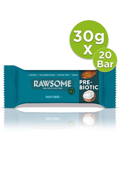 Rawsome 30g x 20 Pieces Prebiotic Bar - Gluten Free and Vegan