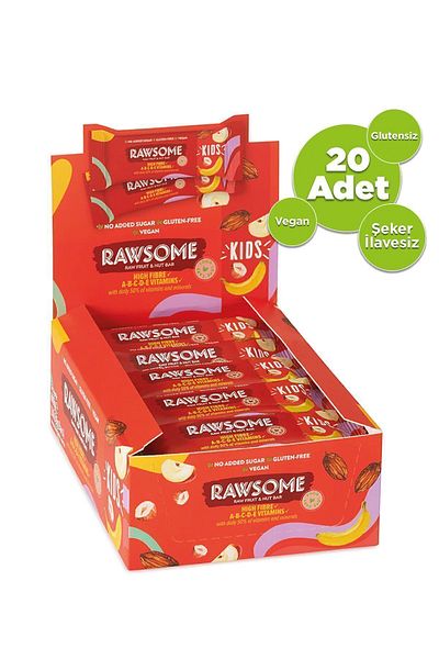 Rawsome 20 Gluten Free Vegan Multivitamin Kids Bar - 30g