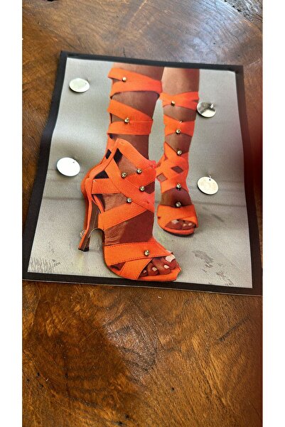 Gönülden Tasarım Narandžaste 3D cipele sa kamenčićima i šljokicama - Armadıkş...