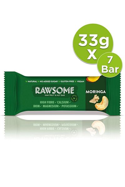 Rawsome Gluten Free and Vegan Moringa Bar - 33g x 7 Bar